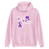 Pancreatic Cancer Awareness Faith, Hope, Courage Hoodie