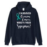 Ovarian Cancer Awareness I Survived, What's Your Superpower? Hoodie - The Awareness Store
