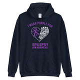 Epilepsy Awareness I Wear Purple Hoodie