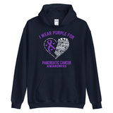 Pancreatic Cancer Awareness I Wear Purple Hoodie