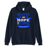 Colon Cancer Awareness Believe & Hope for a Cure Hoodie