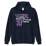 Lupus Awareness Faith, Hope, Courage Hoodie