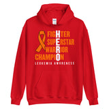 Leukemia Awareness Fighter, Superstar, Warrior, Champion, Hero Hoodie