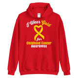 Childhood Cancer Awareness I Wear Gold Hoodie