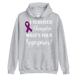 Fibromyalgia Awareness I Survived, What's Your Superpower? Hoodie - The Awareness Store