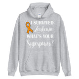 Leukemia Awareness I Survived, What's Your Superpower? Hoodie