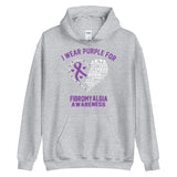 Fibromyalgia Awareness I Wear Purple Hoodie