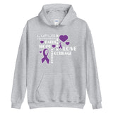 Lupus Awareness Faith, Hope, Courage Hoodie