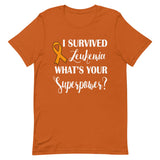 Leukemia Awareness I Survived, What's Your Superpower? T-Shirt