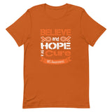 Multiple Sclerosis Awareness Believe & Hope for a Cure T-Shirt - The Awareness Store