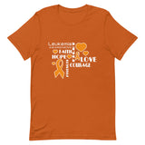 Leukemia Awareness Faith, Hope, Courage T-Shirt