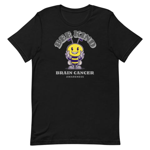 Brain Cancer Awareness Bee Kind T-Shirt - The Awareness Store