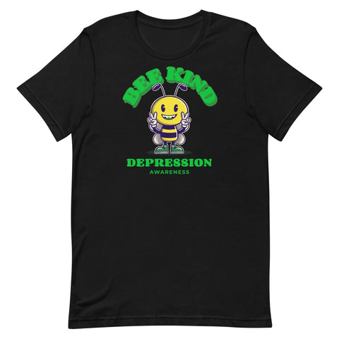 Depression Awareness Bee Kind T-Shirt - The Awareness Store