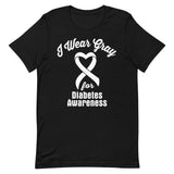 Diabetes Awareness I Wear Gray T-Shirt