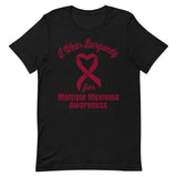 Multiple Myeloma Awareness I Wear Burgundy T-Shirt