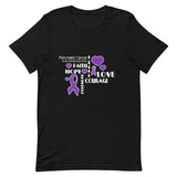 Pancreatic Cancer Awareness Faith, Hope, Courage T-Shirt