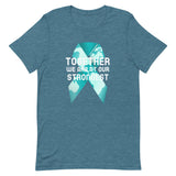 Ovarian Cancer Awareness Together We Are at Our Strongest T-Shirt - The Awareness Store