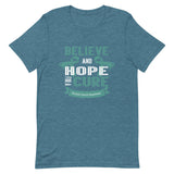 Ovarian Cancer Awareness Believe & Hope for a Cure T-Shirt