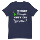 Depression Awareness I Survived, What's Your Superpower? T-Shirt