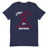 Multiple Myeloma Awareness I Wear Burgundy T-Shirt - The Awareness Store