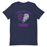 Alzheimer's Awareness I Wear Purple T-Shirt