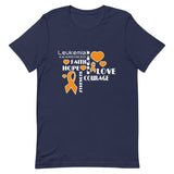 Leukemia Awareness Faith, Hope, Courage T-Shirt