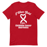 Childhood Cancer Awareness I Wear Gold T-Shirt - The Awareness Store