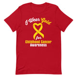 Childhood Cancer Awareness I Wear Gold T-Shirt