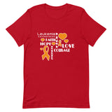 Leukemia Awareness Faith, Hope, Courage T-Shirt