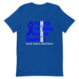 Colon Cancer Awareness Fighter, Superstar, Warrior, Champion, Hero T-Shirt