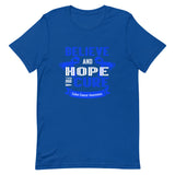 Colon Cancer Awareness Believe & Hope for a Cure T-Shirt