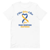 Down Syndrome Awareness I Wear Yellow & Blue T-Shirt