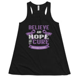 Fibromyalgia Awareness Believe & Hope for a Cure Women's Flowy Tank Top