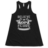 Parkinson's Awareness Believe & Hope for a Cure Women's Flowy Tank Top - The Awareness Store