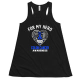 Colon Cancer Awareness For My Hero Women's Flowy Tank Top