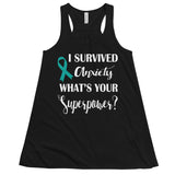 Anxiety Awareness I Survived, What's Your Superpower? Women's Flowy Tank Top