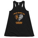 Leukemia Awareness I Wear Orange Women's Flowy Tank Top