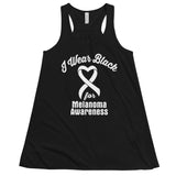 Melanoma Awareness I Wear Black Women's Flowy Tank Top