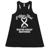 Ovarian Cancer Awareness I Wear Teal Women's Flowy Tank Top