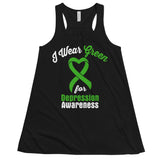 Depression Awareness I Wear Green Women's Flowy Tank Top