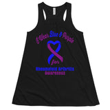 Rheumatoid Arthritis Awareness I Wear Blue and Purple Women's Flowy Tank Top