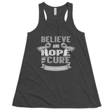Parkinson's Awareness Believe & Hope for a Cure Women's Flowy Tank Top - The Awareness Store