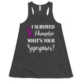 Fibromyalgia Awareness I Survived, What's Your Superpower? Women's Flowy Tank Top