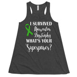 Muscular Dystrophy Awareness I Survived, What's Your Superpower? Women's Flowy Tank Top