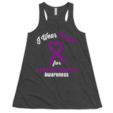 Domestic Violence Awareness I Wear Purple Women's Flowy Tank Top