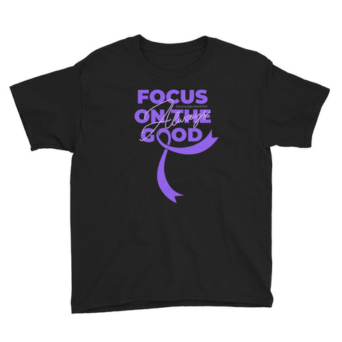 Fibromyalgia Awareness Always Focus on the Good Kids T-Shirt - The Awareness Store