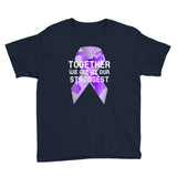 Epilepsy Awareness Together We Are at Our Strongest Kids T-Shirt