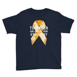 Leukemia Awareness Together We Are at Our Strongest Kids T-Shirt
